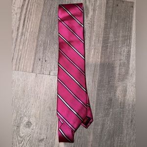 Merona Pink Striped Silk Tie